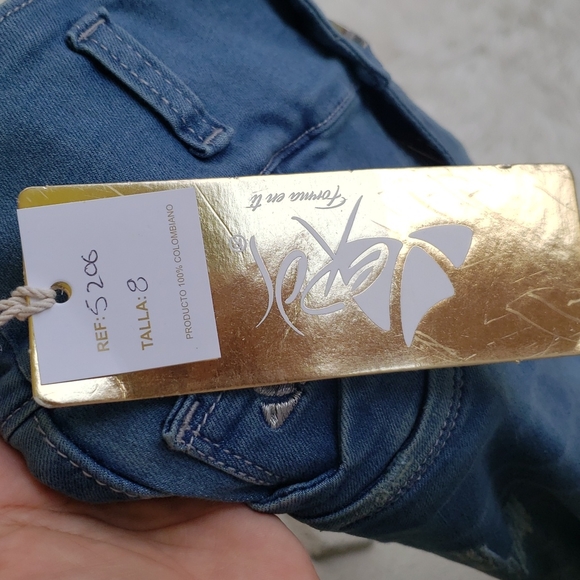 Eros Colombian Skinny Jeans Size 8 - Picture 9 of 11